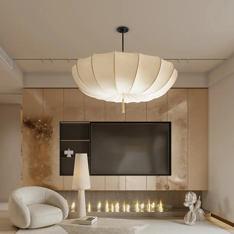 Axya French Cream Chandelier: Elegant Lighting for Home, Hotel, and Office Spaces