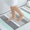 Axyaa Plush Chenille Bath Mat: Soft, Non-Slip, Absorbent & Machine Washable