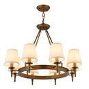 Axyaa Vintage Iron Pendant Lamp with Cloth Lampshade