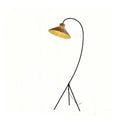Axyaa Rattan Floor Lamp: Mid-century Style LED Lighting for Living Room, Bedroom, or Study
