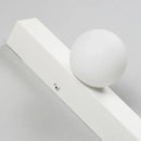 Axyaa Modern White Glass Metal Wall Light for Bedroom, Stairs, Restaurant Sconce