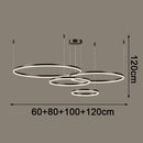 Axyaa LED Chandelier Pendant Light for Modern Dine Room, Indoor Living Room Ceiling Lamp