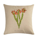 Axyaa Plant Print Embrace Pillowcase 45*45cm