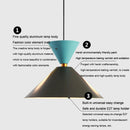 Axyaa Nordic Aluminum Macaron Pendant Lights: Modern Industrial LED Chandeliers for Home Decor