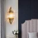 Axyaa Crystal Light Luxury Bedroom Wall Lamps - Nordic Modern Background Wall Fixtures