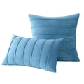 Axyaa Velvet Stripe Pillowcase for Farmhouse Rustic Christmas Decor