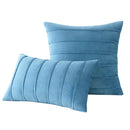 Axyaa Velvet Pillow Covers 30x50cm 45x45cm 50x50cm Solid Stripe Christmas Decor