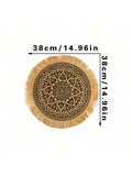 Woven Seagrass Wall Basket Axyaa Rustic Boho Home Decor Farmhouse Round Baskets