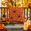 Axyaa Halloween Skull Pumpkin Pillowcase 45x45 - Decorative Cushion Cover
