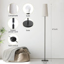 Axyaa Gold Metal Floor Lamp Modern Luxury Night Light for Bedroom Office