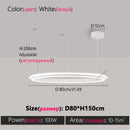 Axyaa LED Ring Chandelier for Living Room, Bedroom, Kitchen, and Restaurant