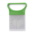 Axyaa Onion Cutter Holder Lemons Slicer Kitchen Gadget Fork Stainless Steel
