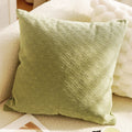 Axyaa Green Canvas Pillowcase 45X45: Luxury French Design for Living Room Sofa Decor