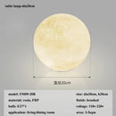 Axyaa Moon Led Pendant Chandelier for Living Room Kitchen Bedroom; Modern Wabi-Sabi Luminaire