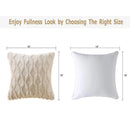 Axyaa Beige Throw Pillow Cover 45x45cm - Solid Decorative Cushion for Sofa and Bedroom