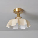 Axyaa Glass Ceiling Light: Modern LED Nordic Lamp for Home Decor