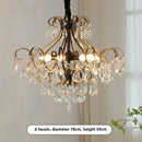 Axyaa Luxury Crystal Chandelier Pendant Light for Living Room
