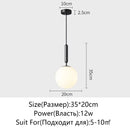 Axyaa Acrylic Ball Lamp: Modern LED Bar Counter Coffee Bar Decoration & Bedroom Lighting