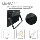 Axyaa LED Industrial Lighting: 10W-100W IP68 Workshop Floodlight for Garage, Mining, and Workshops