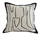Axyaa Forest Nordic Style Cream Oil Painting Cushion for Modern Luxury Living Room