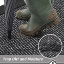 Axyaa Indoor Dirt Trapper Mat 36x60: Non-Slip Washable Welcome Rug, Absorbent Entryway Rug