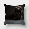 Cute Cat Print Cushion Cover for Sofa Decor by Axyaa