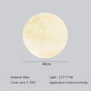 Axyaa Nordic Moon LED Floor Lamp PE Material Modern Design for Bedroom Living Room