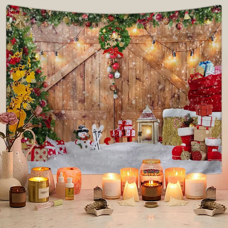Axyaa Christmas Tree Tapestry for Festive Home Decor