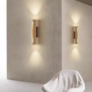 Axyaa Yellow Travertine Stone Japanese Style Wall Sconce Retro Spotlight