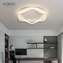 Axyaa LED White Ceiling Lamp with Remote Control Dimming for Modern Round Bedroom Lighting