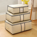 Axyaa Non-Woven Quilted Clothes Storage Bag - Large Capacity Closet Organizer