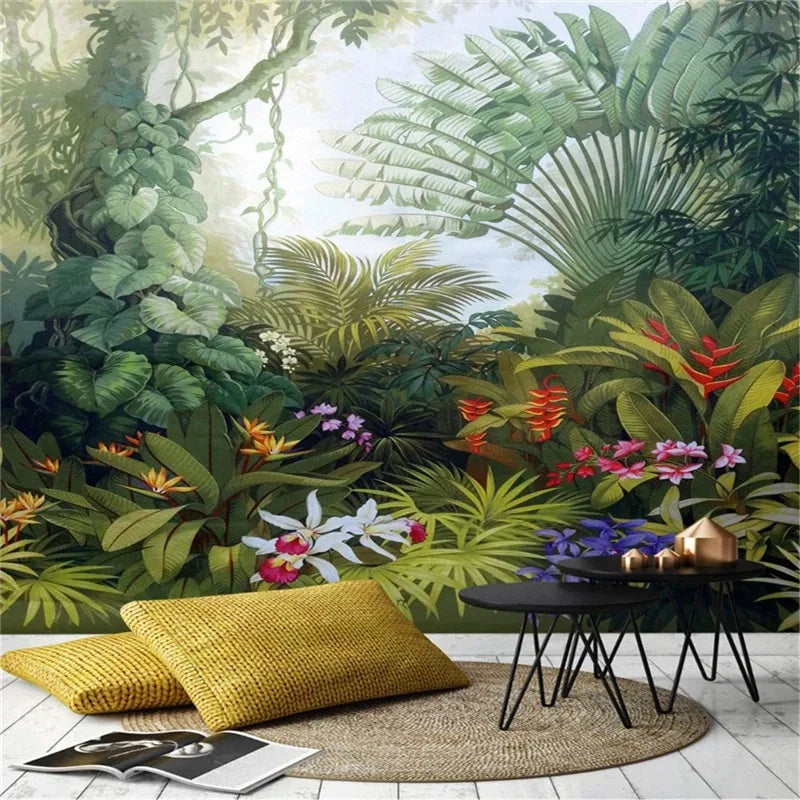 Axyaa Tropical Rainforest Plant Tapestry Wall Decor