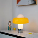 Axyaa Yellow Mushroom LED Table Lamp for Home Bedroom Decor