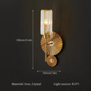 Axyaa Crystal Wall Lamp for Home Decoration