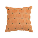Axyaa Plush Pumpkin Orange Throw Pillow Cover Halloween Decor