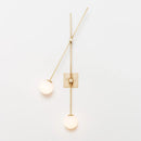 Axya Black Golden Glass Ball LED Wall Light Minimalist Sconce
