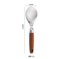 Axyaa Stainless Steel Rice Spoon with Wooden Handle