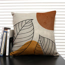 Axyaa Tropical Leaves Grey Plant Pillow Case 45X45CM Home Decor