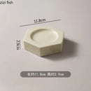 Axya Hexagonal Ceramic Dinner Plate: Molecular Cuisine Speciality Tableware