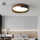 Axyaa Modern Wood Grain LED Ceiling Light for Bedroom and Kitchen