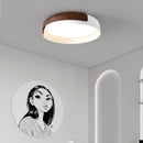 Axyaa Modern Wood Grain LED Ceiling Light for Bedroom and Kitchen