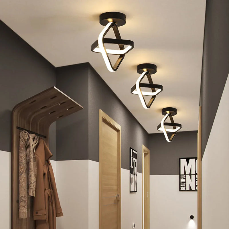 Nordic Black&White LED Ceiling Light by Axya for Living Room, Bedroom, Hallway & Balcony