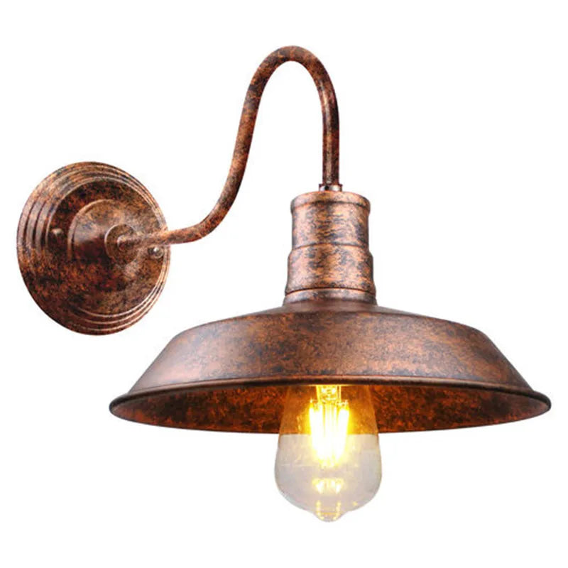 Axyaa Industrial Iron Cage Wall Sconce LED Lamp Loft Lighting