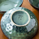 Axya Vintage Ceramic Starry Green Cereal Bowl Set - 12-Piece 550ML Large Bowls