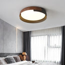 Axyaa Modern Wood Grain LED Ceiling Light for Bedroom and Kitchen