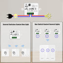 Axyaa Wireless RF433 Module Remote Control Light Switch 1/2/3 Gang Wall Switch