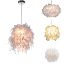 Axyaa Nordic Bird's Nest Feather Chandelier for Modern Living Room Bedroom Decor