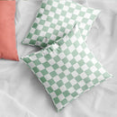 Axyaa Checkerboard Velvet Cushion Covers - 18x18 Nordic Decorative Pillows for Home Decor