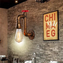 Axyaa Vintage Industrial Water Pipe Wall Light Sconce