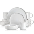 Axyaa Stoneware Set with Sesame Glaze - 16/32 Piece Dinnerware Collection